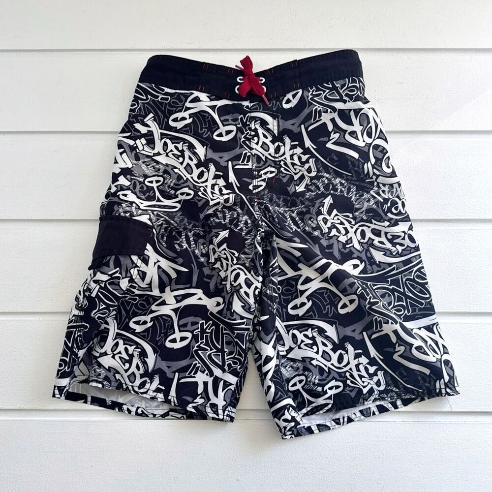 Joe Boxer Boys Lined Swim Trunks Board Shorts Size Large 10/12